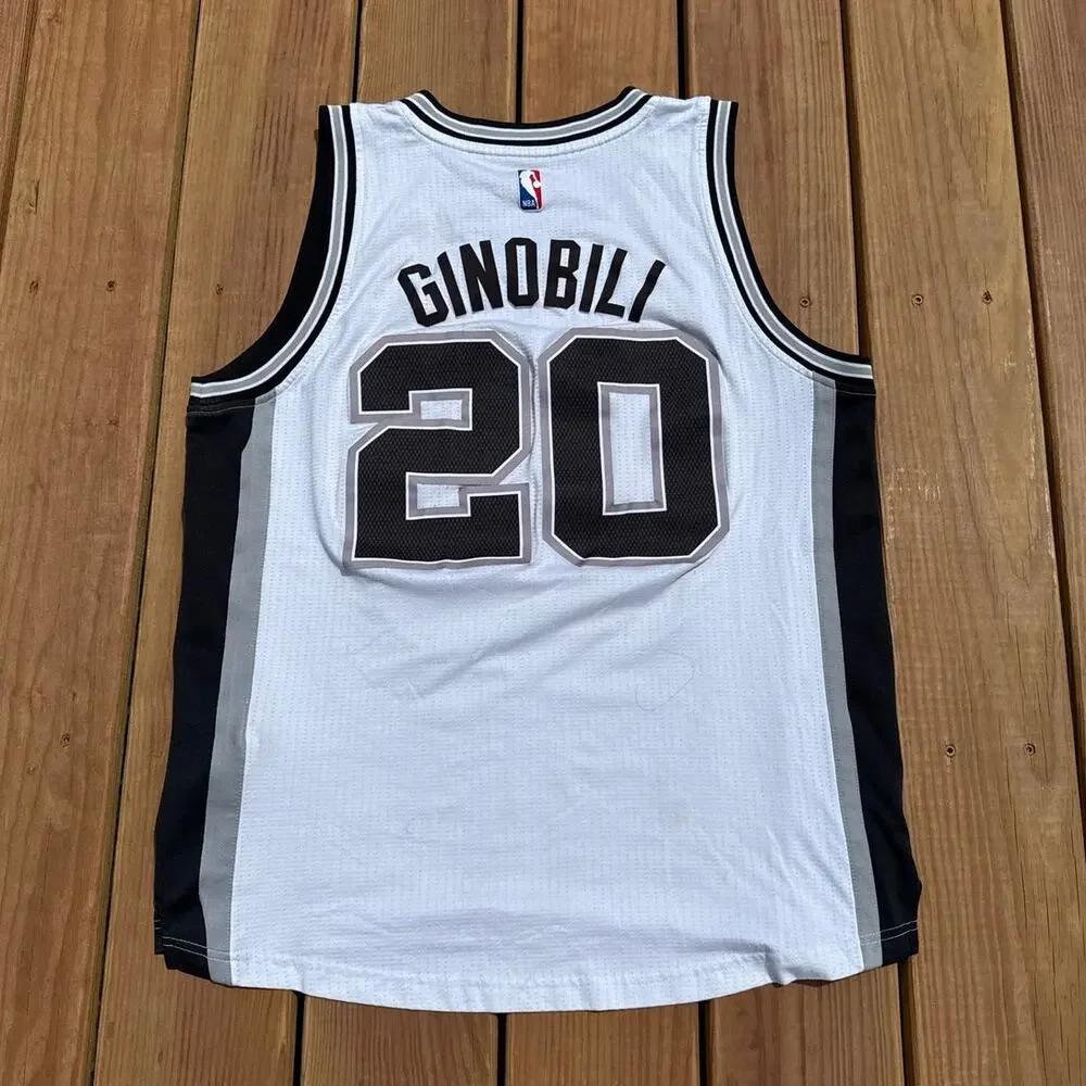 Adidas Manu Ginobili San Antonio Spurs NBA Jersey size Medium